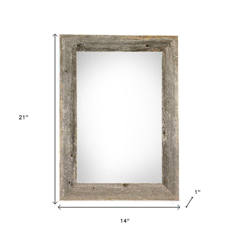 12" x 18" Gray Solid Wood Hanging Picture Frame - Home Decor
