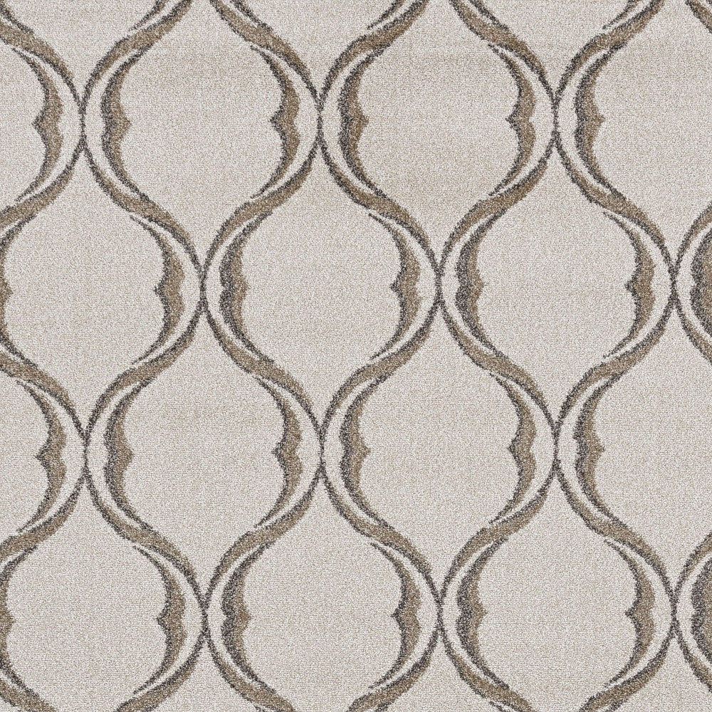 2' X 3' Sand Wavy Line Pattern Accent Rug - Home & Garden