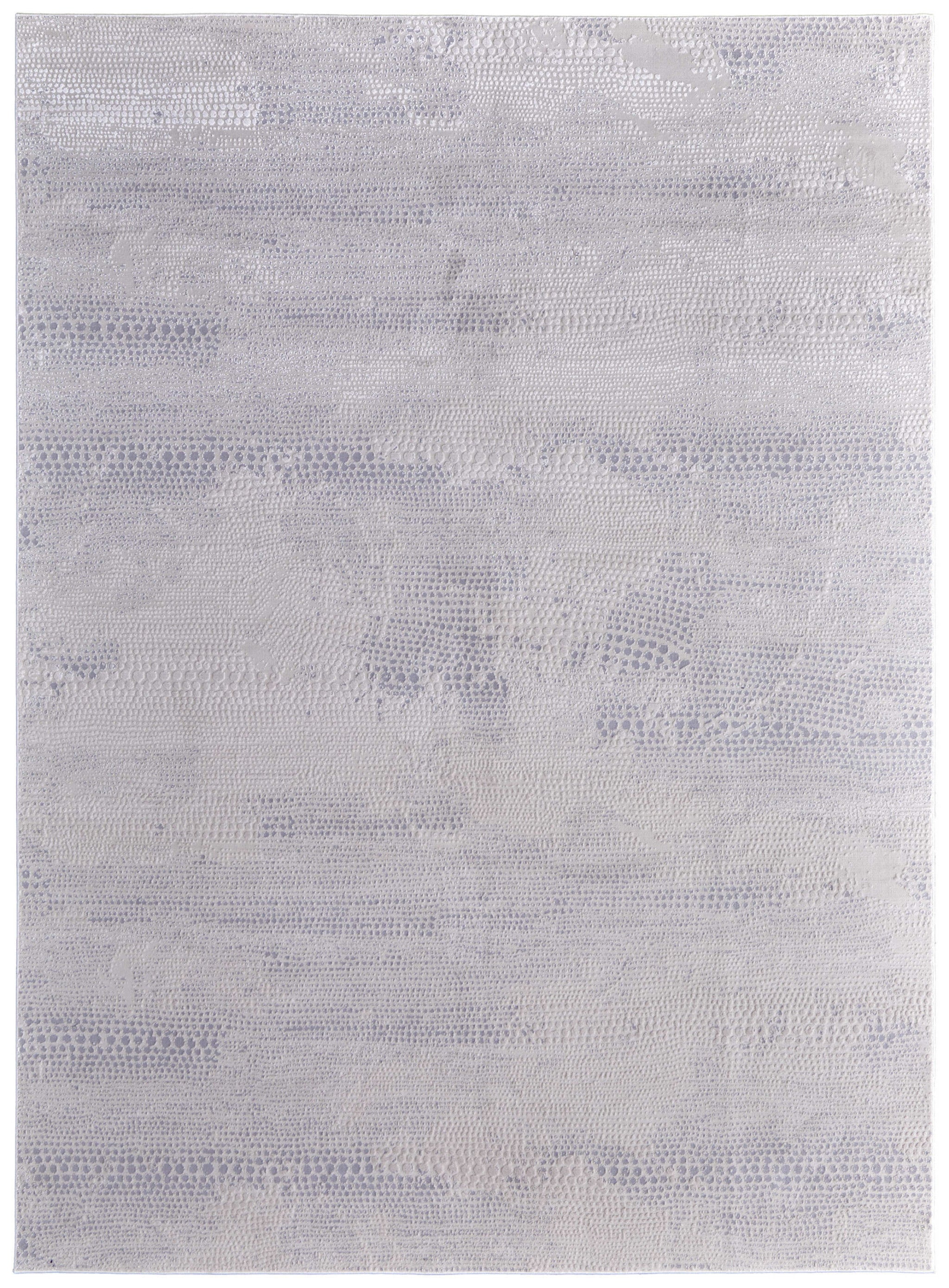 2' X 3' Gray And Ivory Abstract Distressed Area Rug - Home & Garden