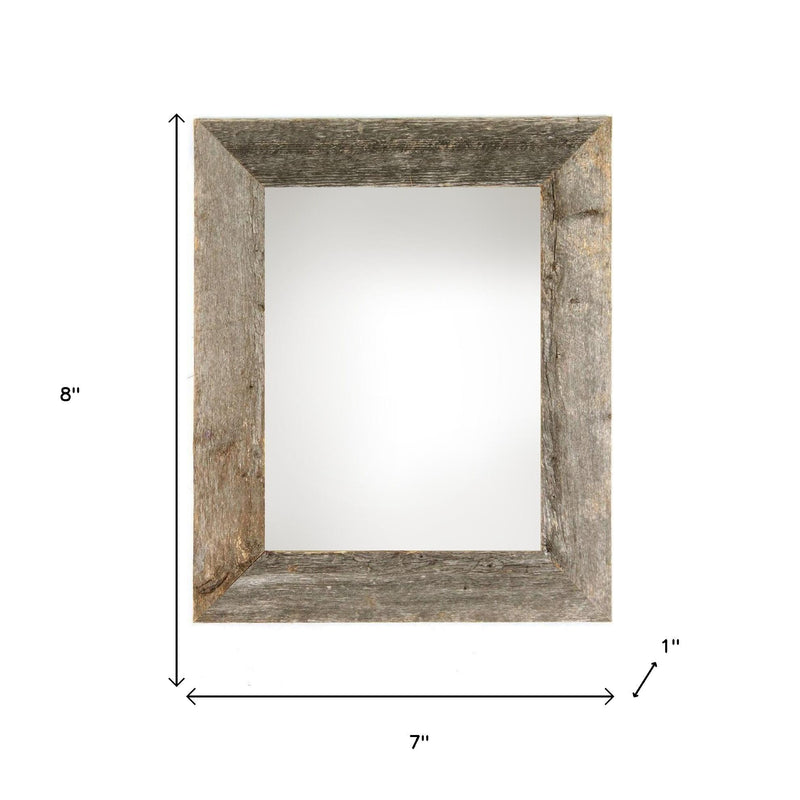 4" x 6" Gray Solid Wood Tabletop Picture Frame - Home Decor