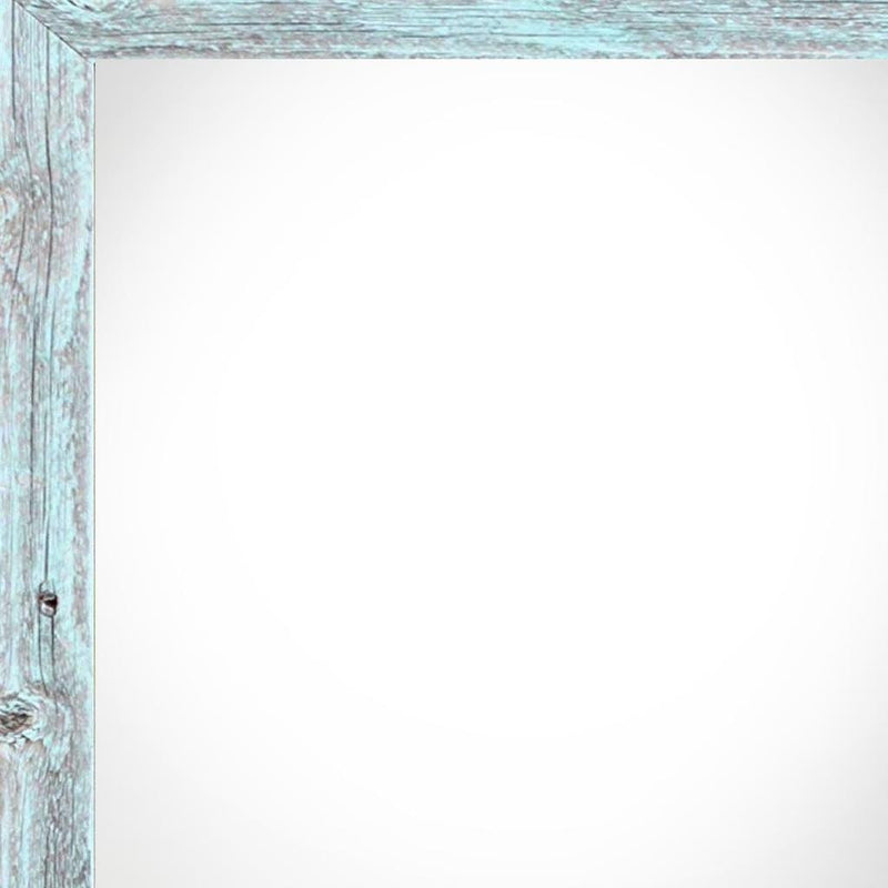 6" x 6" Blue Solid Wood Tabletop Picture Frame - Home Decor