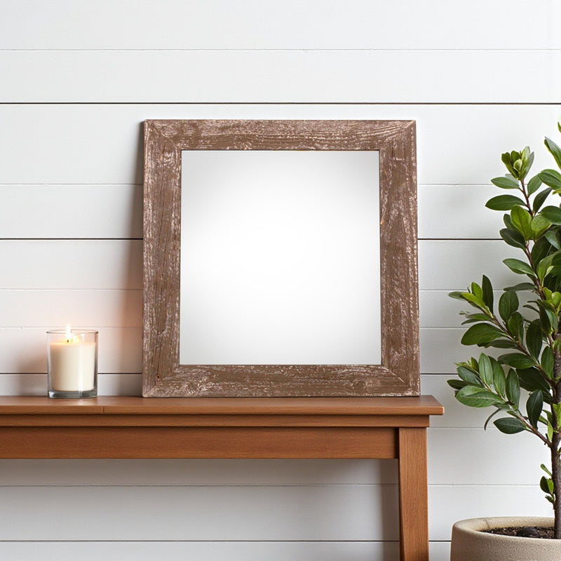 12" x 12" Espresso Solid Wood Tabletop Picture Frame - Home Decor