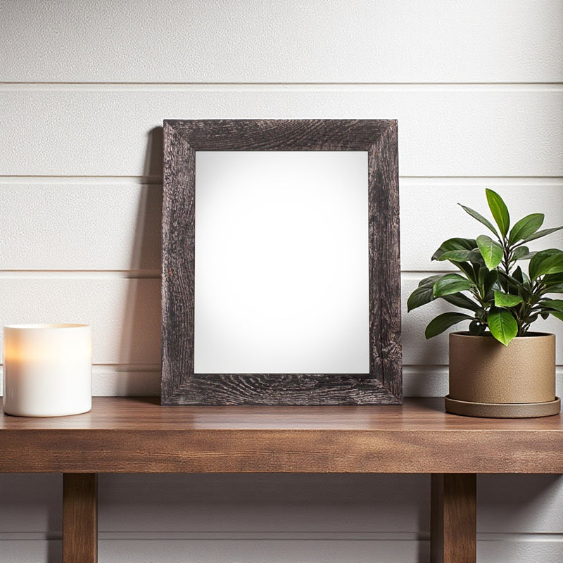 5" x 7" Black Solid Wood Tabletop Picture Frame - Home Decor