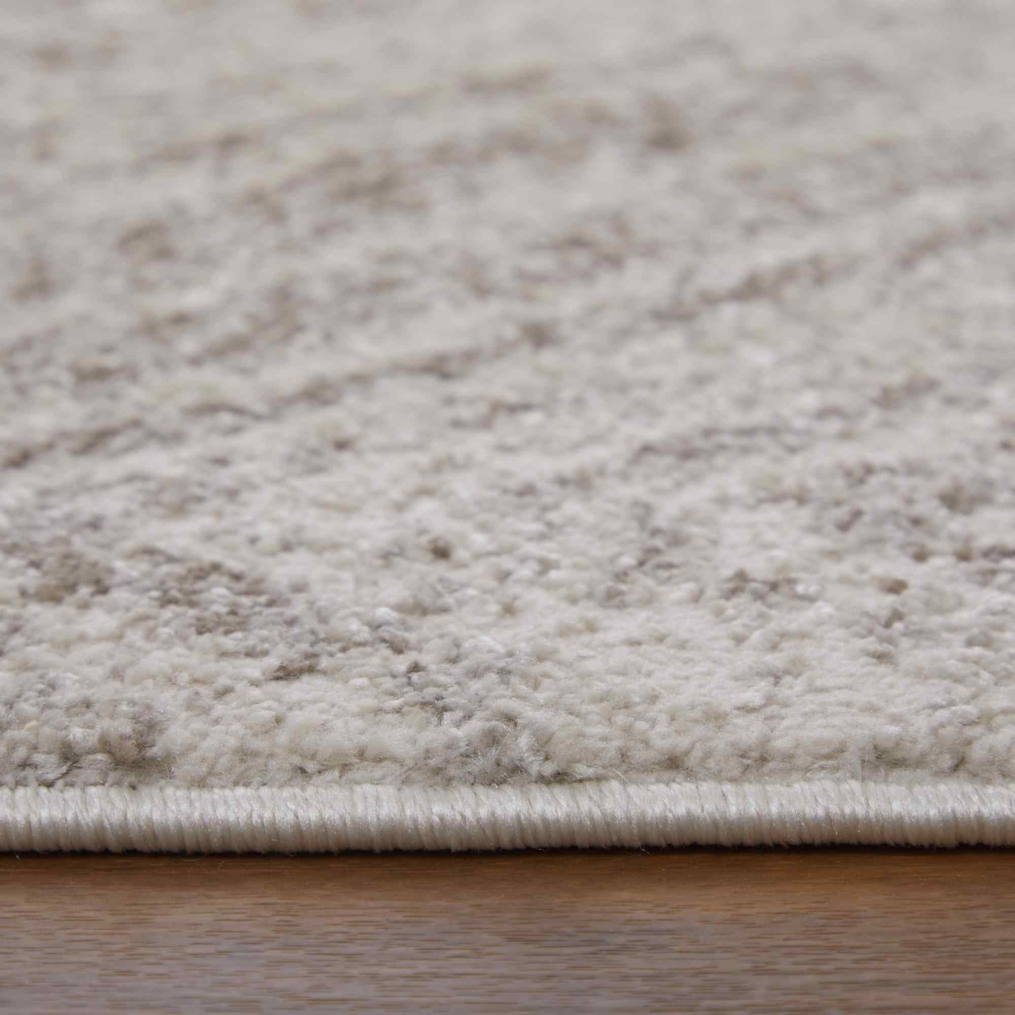 2' X 3' Ivory and Brown Geometric Power Loom Area Rug - Home & Garden