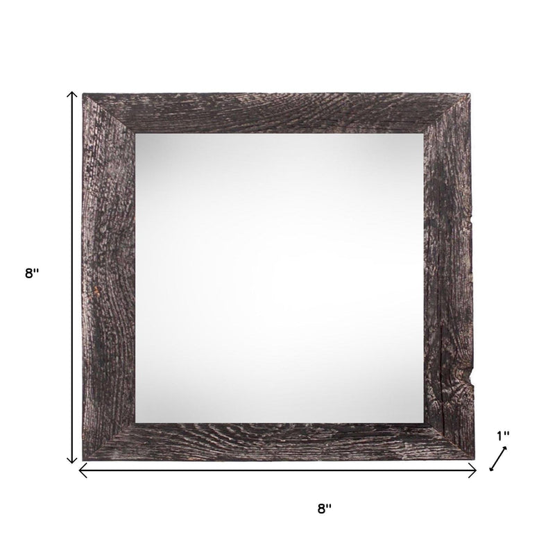 6" x 6" Black Solid Wood Tabletop Picture Frame - Home Decor