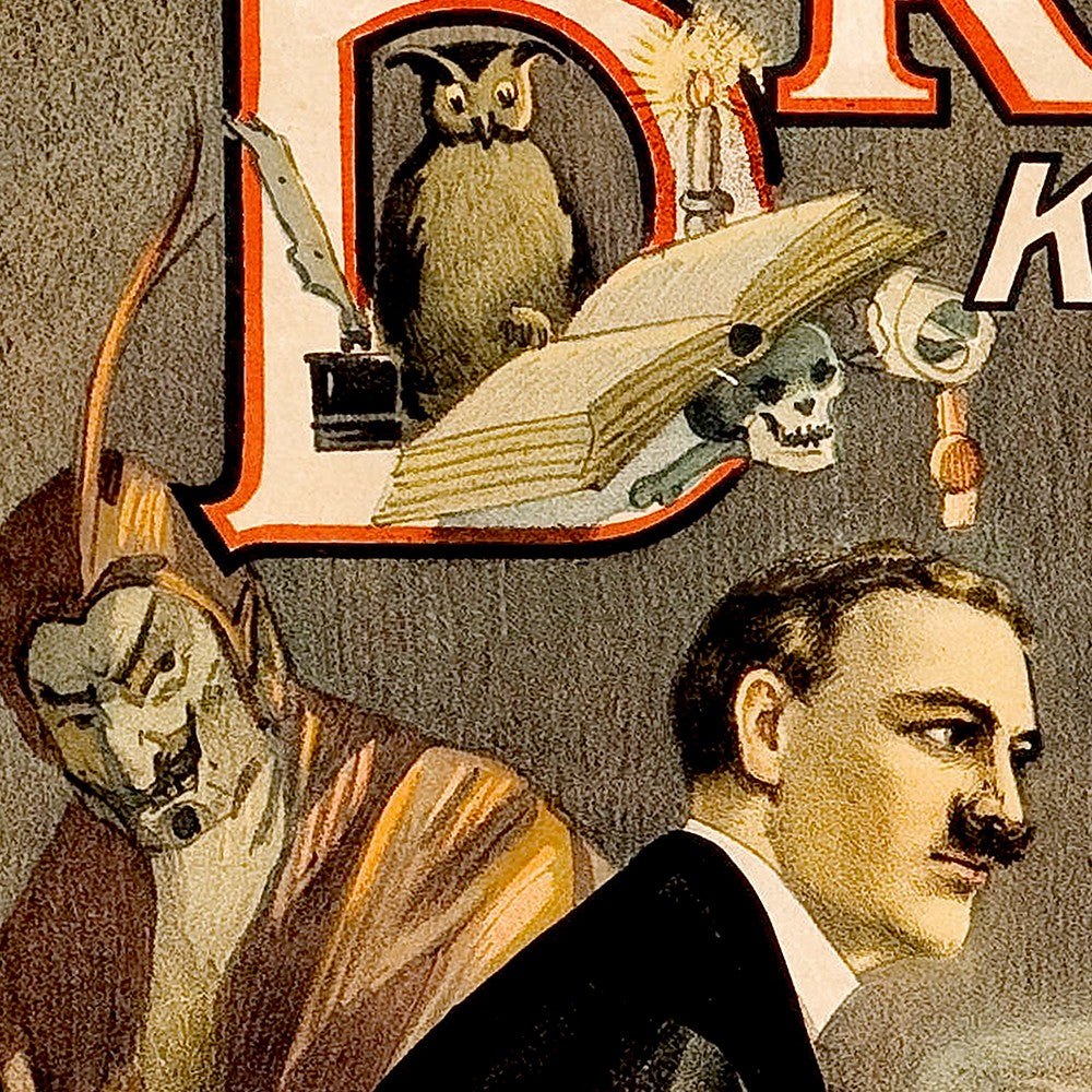 Vintage 1895 Blackstone Magic Unframed Print Wall Art - Home Decor