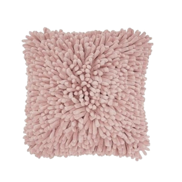 20" Pale Pink Soft Nubby Shag Throw Pillow - Home Decor