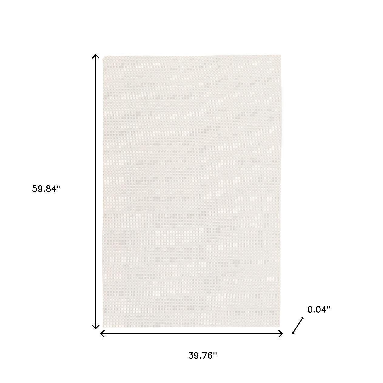 3' x 5' Beige Non Slip Rug Pad - Home & Garden