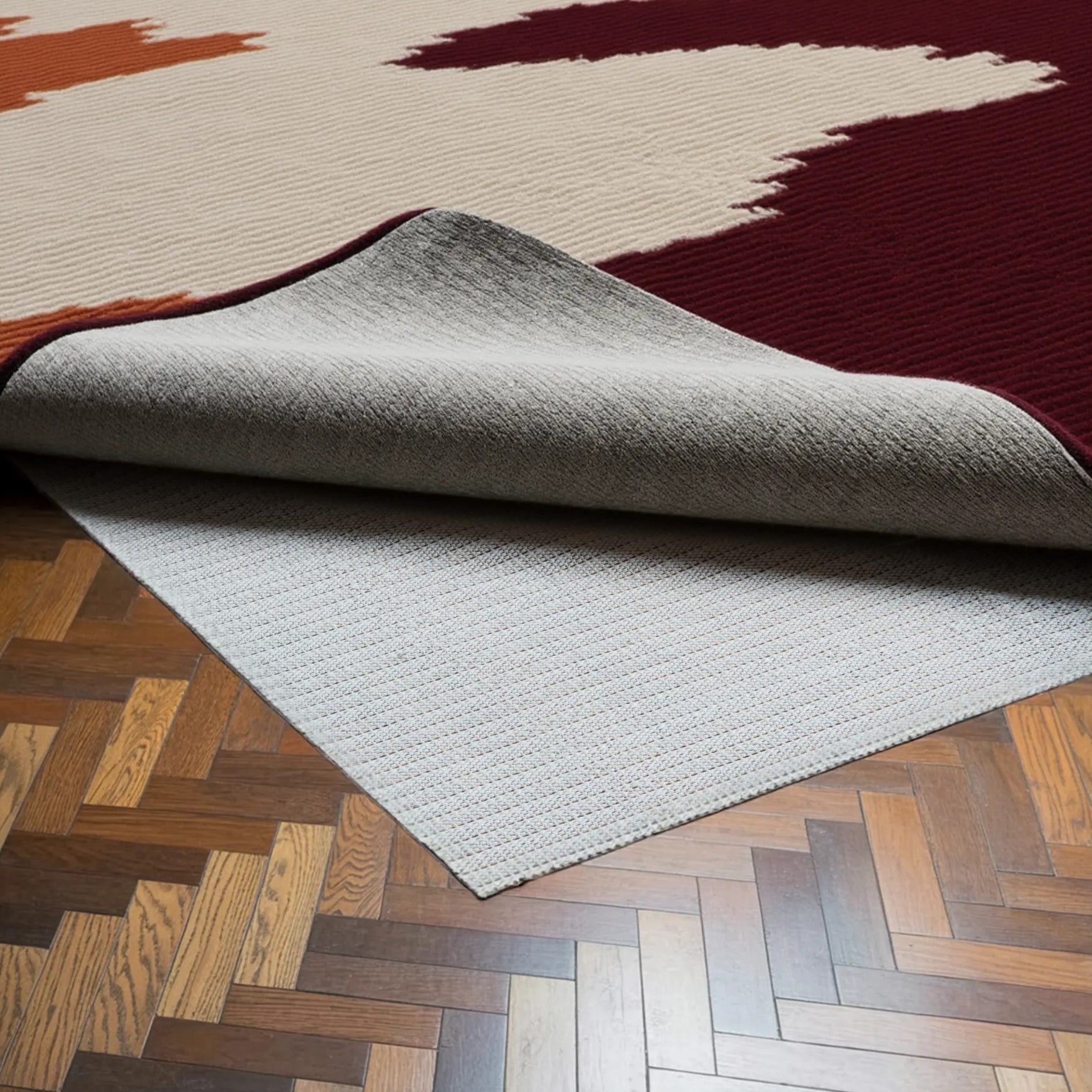 3' x 5' Beige Non Slip Rug Pad - Home & Garden