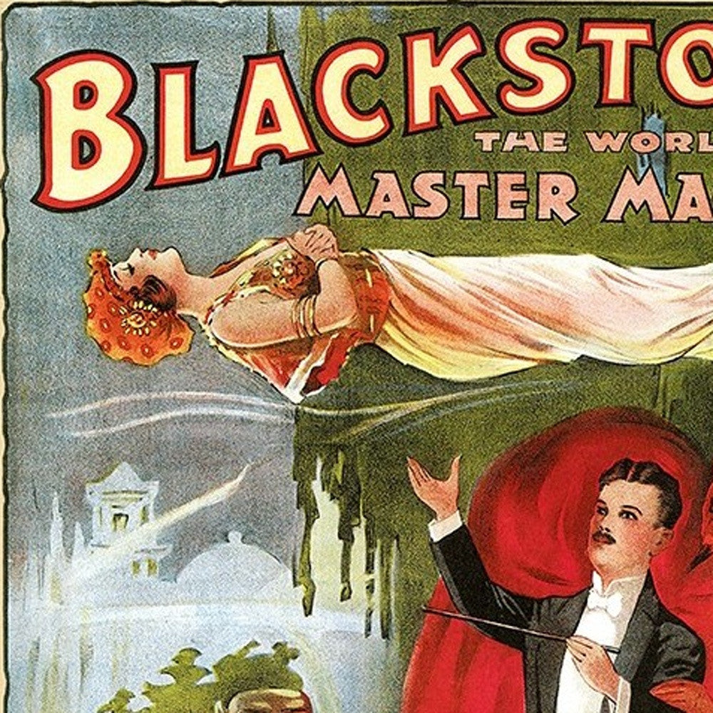 Vintage 1934 Blackstone Magic Unframed Print Wall Art - Home Decor