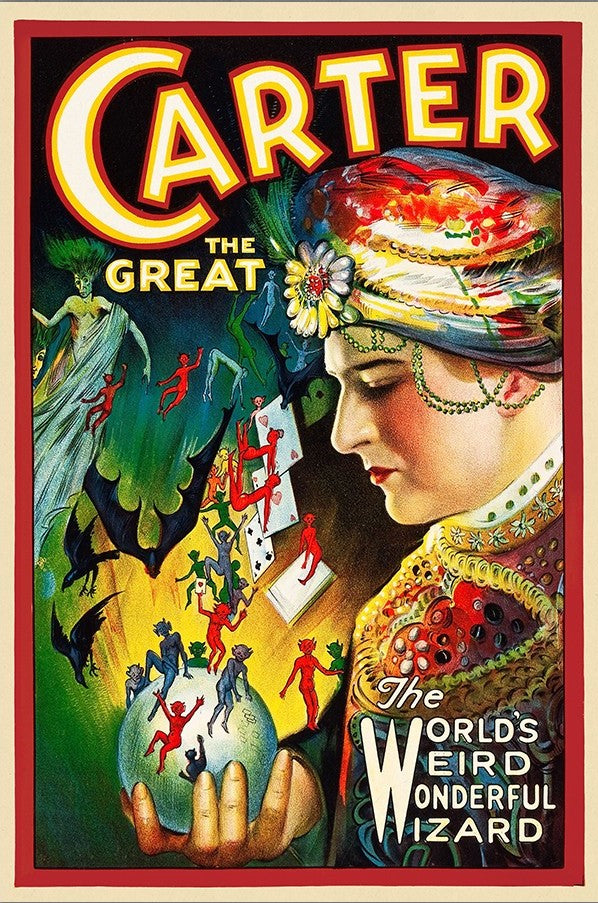 Vintage Carter Vintage Magic Unframed Print Wall Art - Home Decor