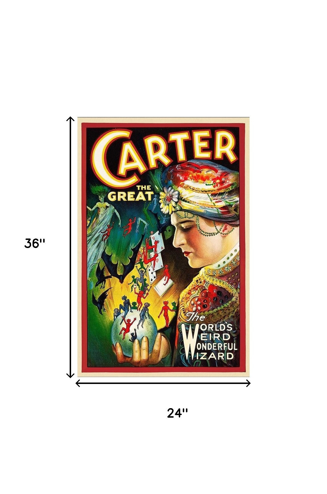 Vintage Carter Vintage Magic Unframed Print Wall Art - Home Decor