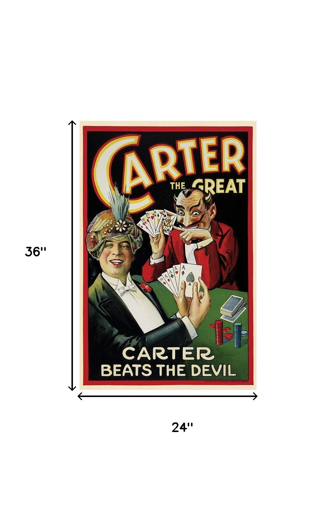 Vintage 1922 Carter Vintage Magic Unframed Print Wall Art - Home Decor