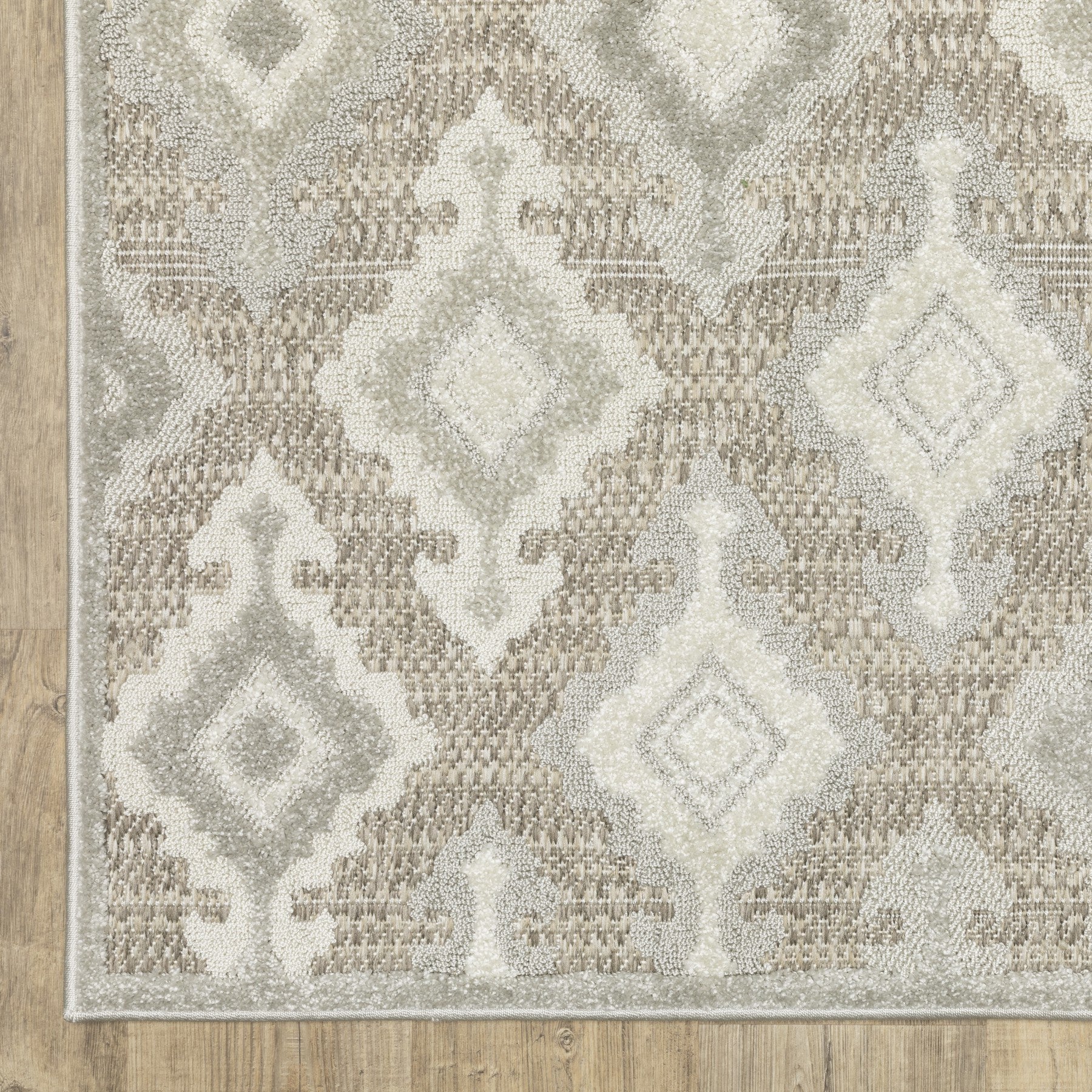 3' X 5' Beige And Gray Oriental Area Rug - Home & Garden