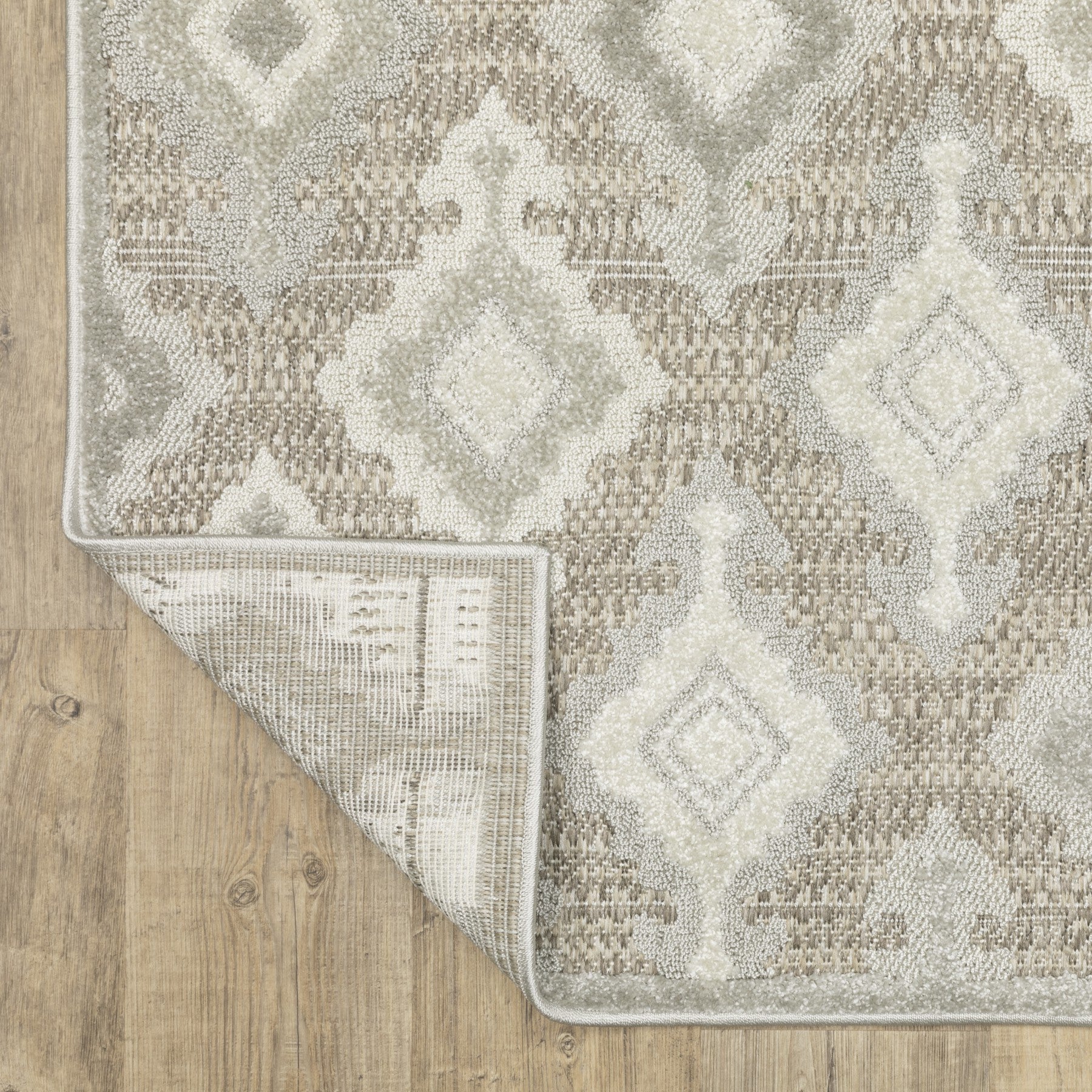 3' X 5' Beige And Gray Oriental Area Rug - Home & Garden