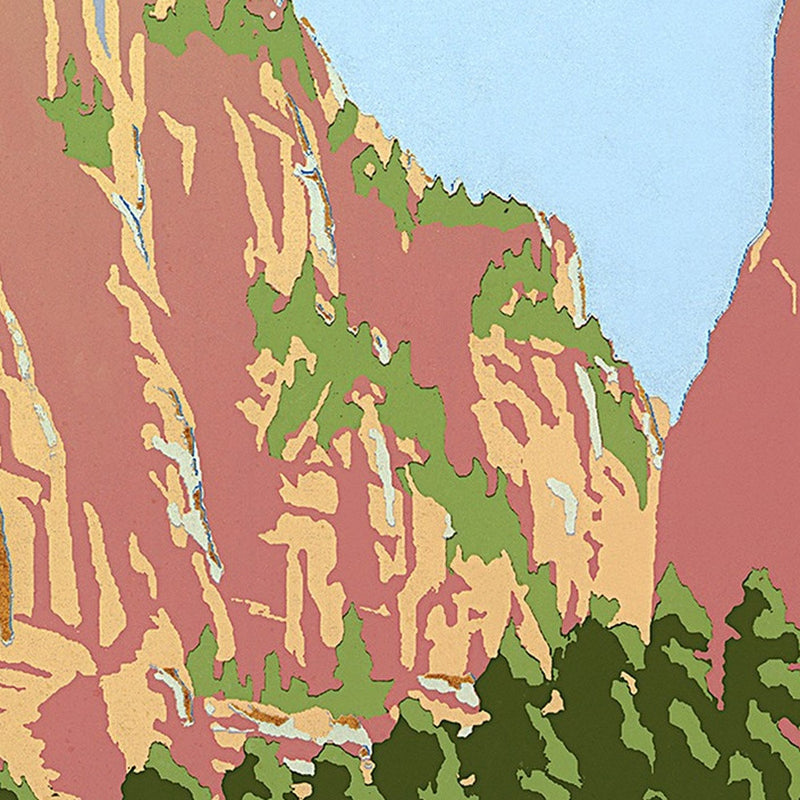 36" x 48" Zion National Park c1938 Vintage Travel Poster Wall Art - Home Decor