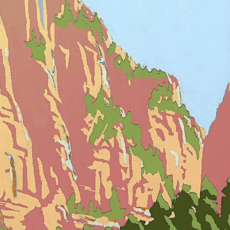 20" x 28" Zion National Park c1938 Vintage Travel Poster Wall Art - Home Decor