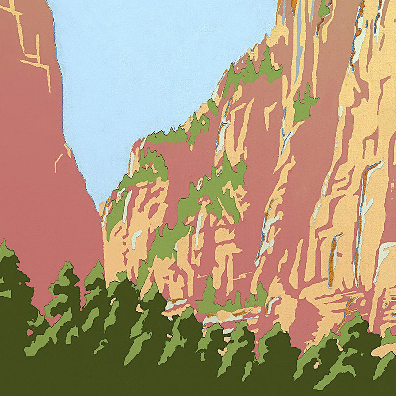 8.5" x 11" Zion National Park c1938 Vintage Travel Poster Wall Art - Home Decor