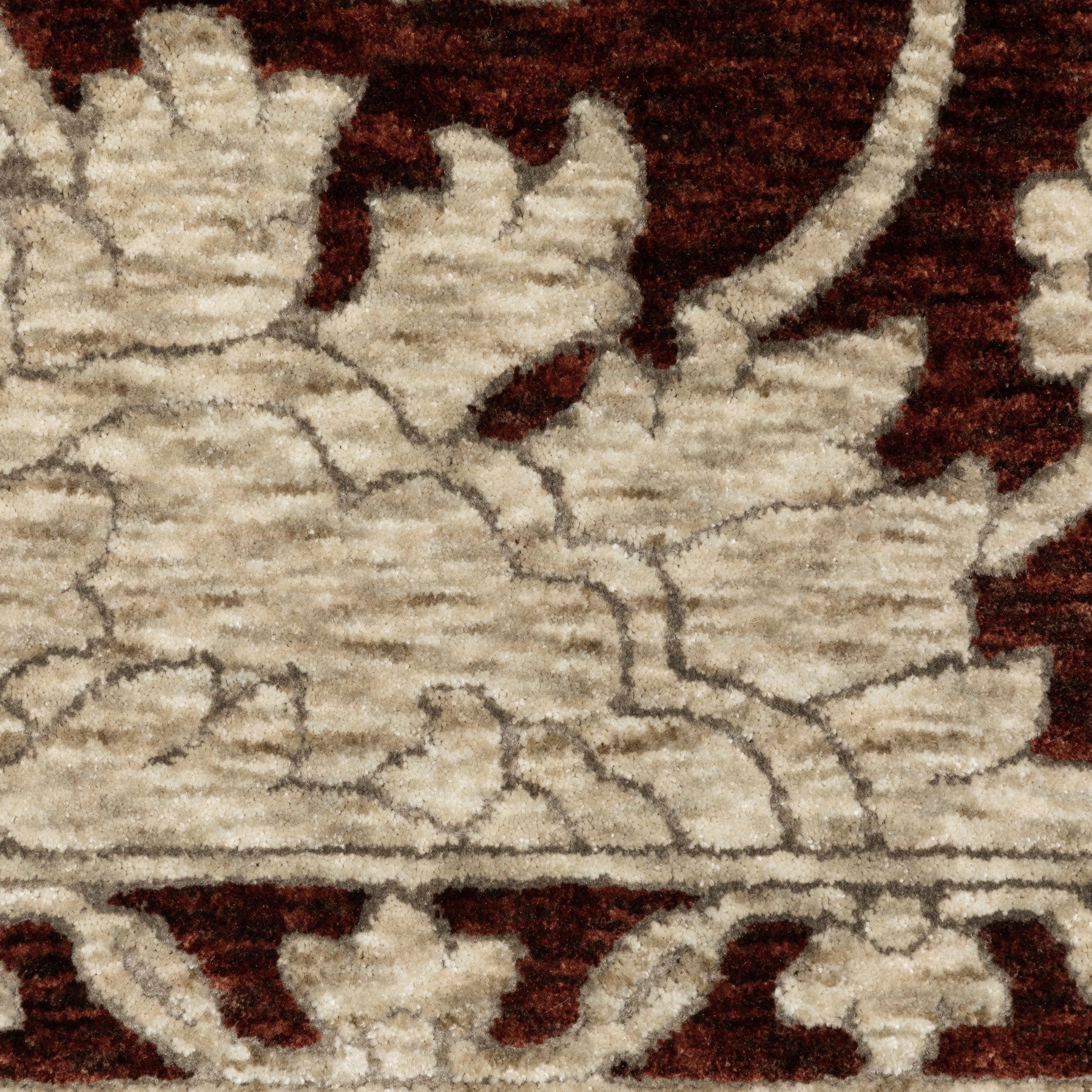 10' X 13' Beige Floral Area Rug With Fringe - Home & Garden