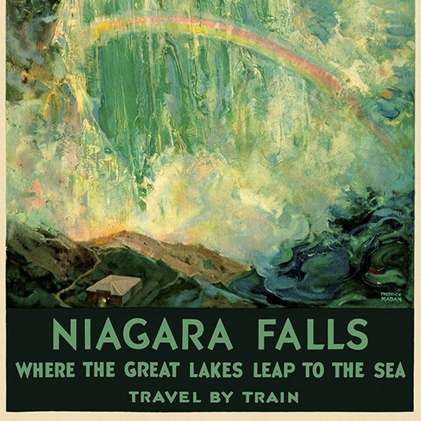 36" X 54" Niagra Falls New York C1920S Vintage Travel Poster Wall Art - Home Decor