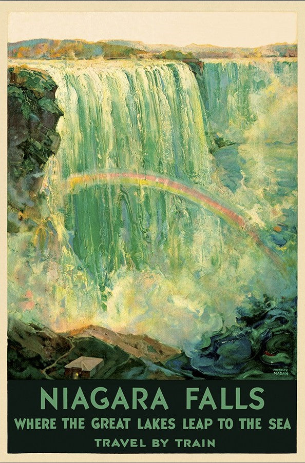 36" X 54" Niagra Falls New York C1920S Vintage Travel Poster Wall Art - Home Decor