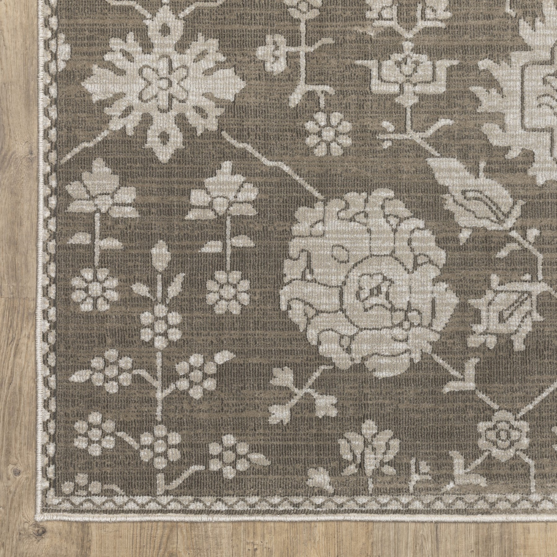 5' X 8' Gray And Light Gray Oriental Area Rug - Home & Garden