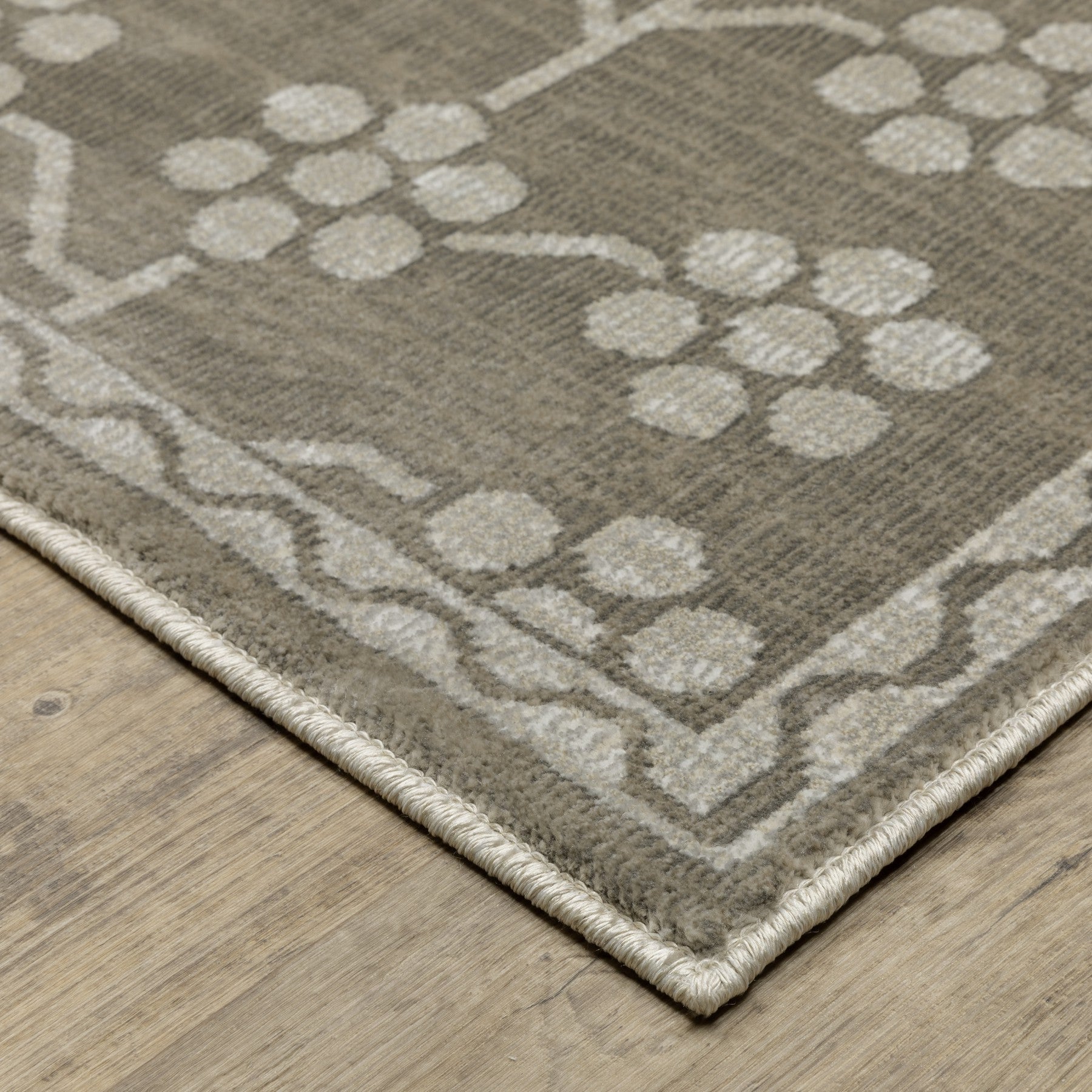 5' X 8' Gray And Light Gray Oriental Area Rug - Home & Garden