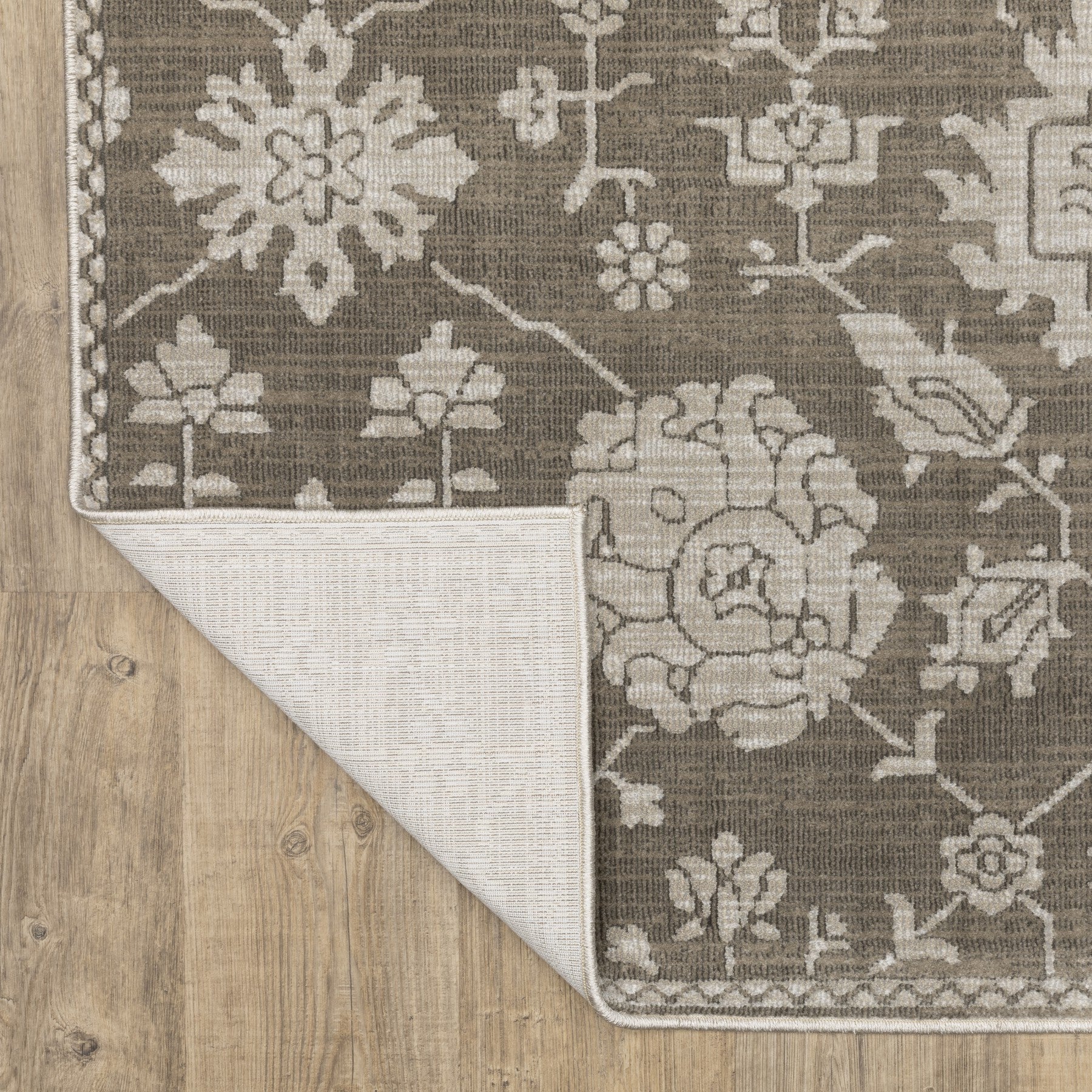 5' X 8' Gray And Light Gray Oriental Area Rug - Home & Garden