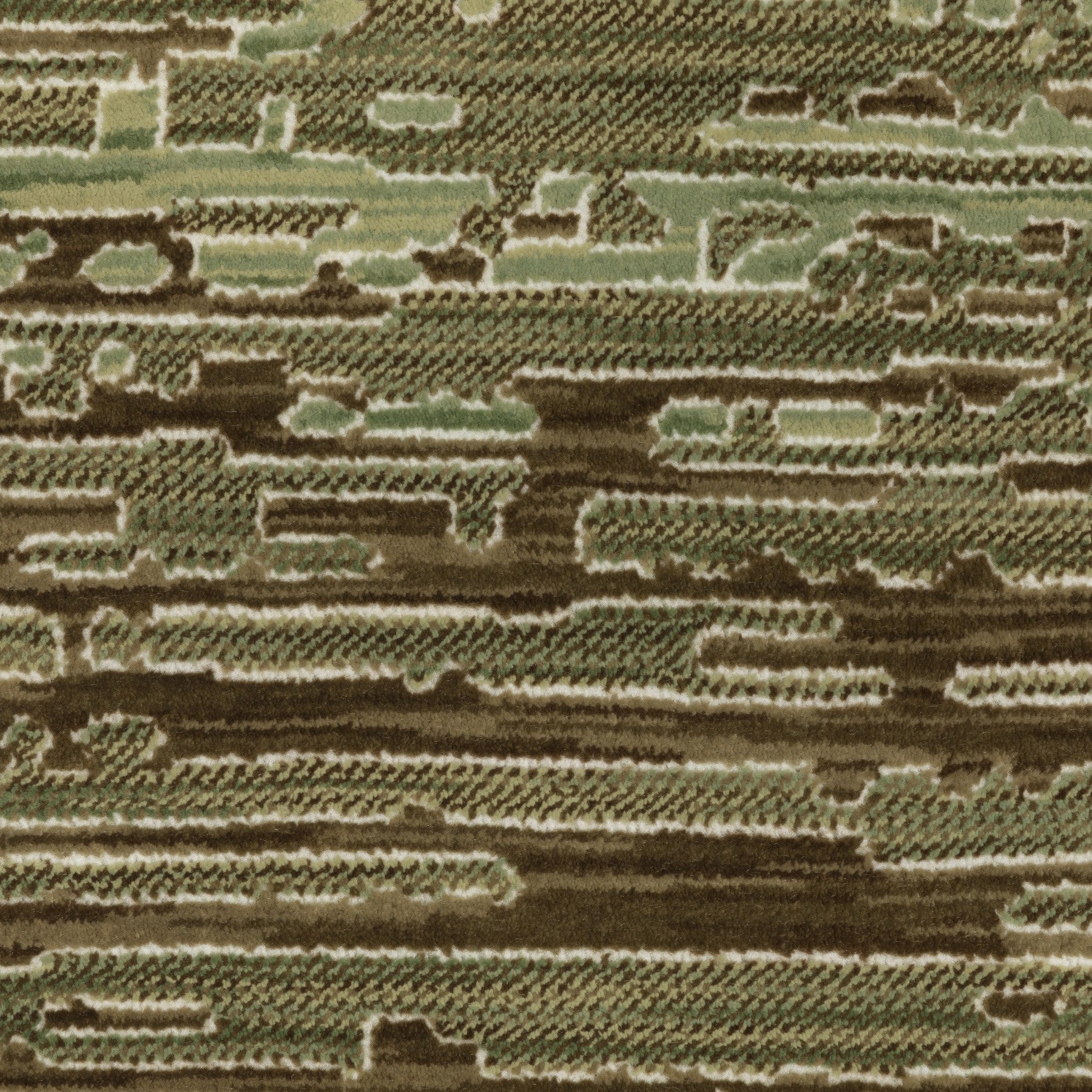 3' X 5' Brown And Green Abstract Area Rug - Home & Garden