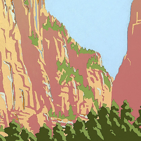 18" x 24" Zion National Park c1938 Vintage Travel Poster Wall Art - Home Decor