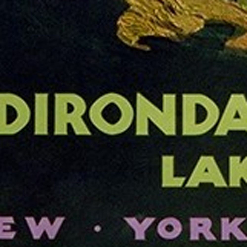 Vintage 1920S Adirondack Mountains Unframed Print Wall Art - Home Decor