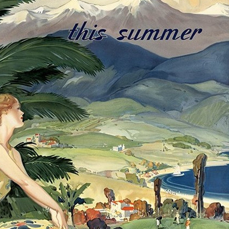 Vintage 1934 California Travel Unframed Print Wall Art - Home Decor