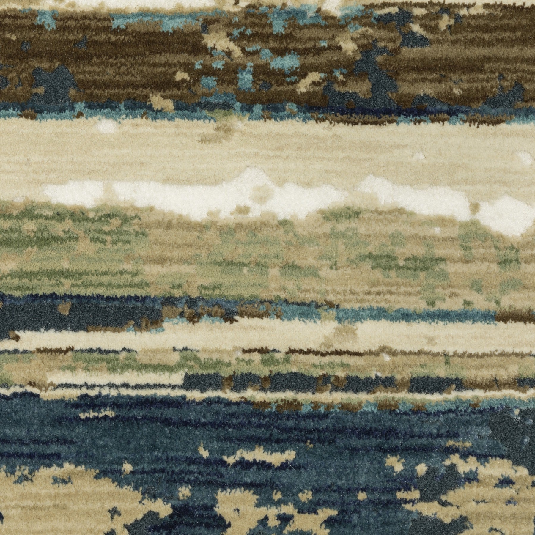 10' X 13' Beige And Blue Abstract Area Rug - Home & Garden