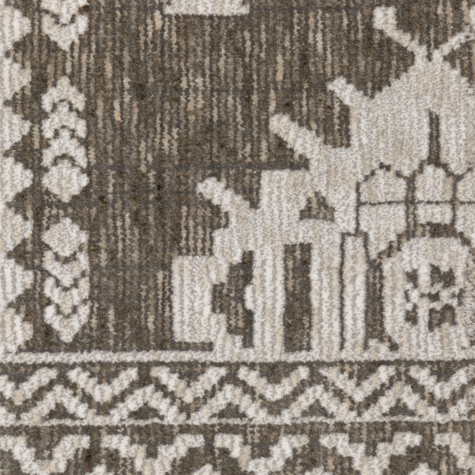 10' X 13' Gray And Gray Medallion Area Rug - Home & Garden