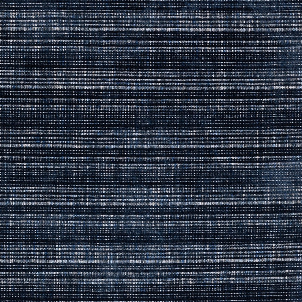 10' X 13' Navy Blue And Blue Striped Hand Tufted Area Rug - Home & Garden