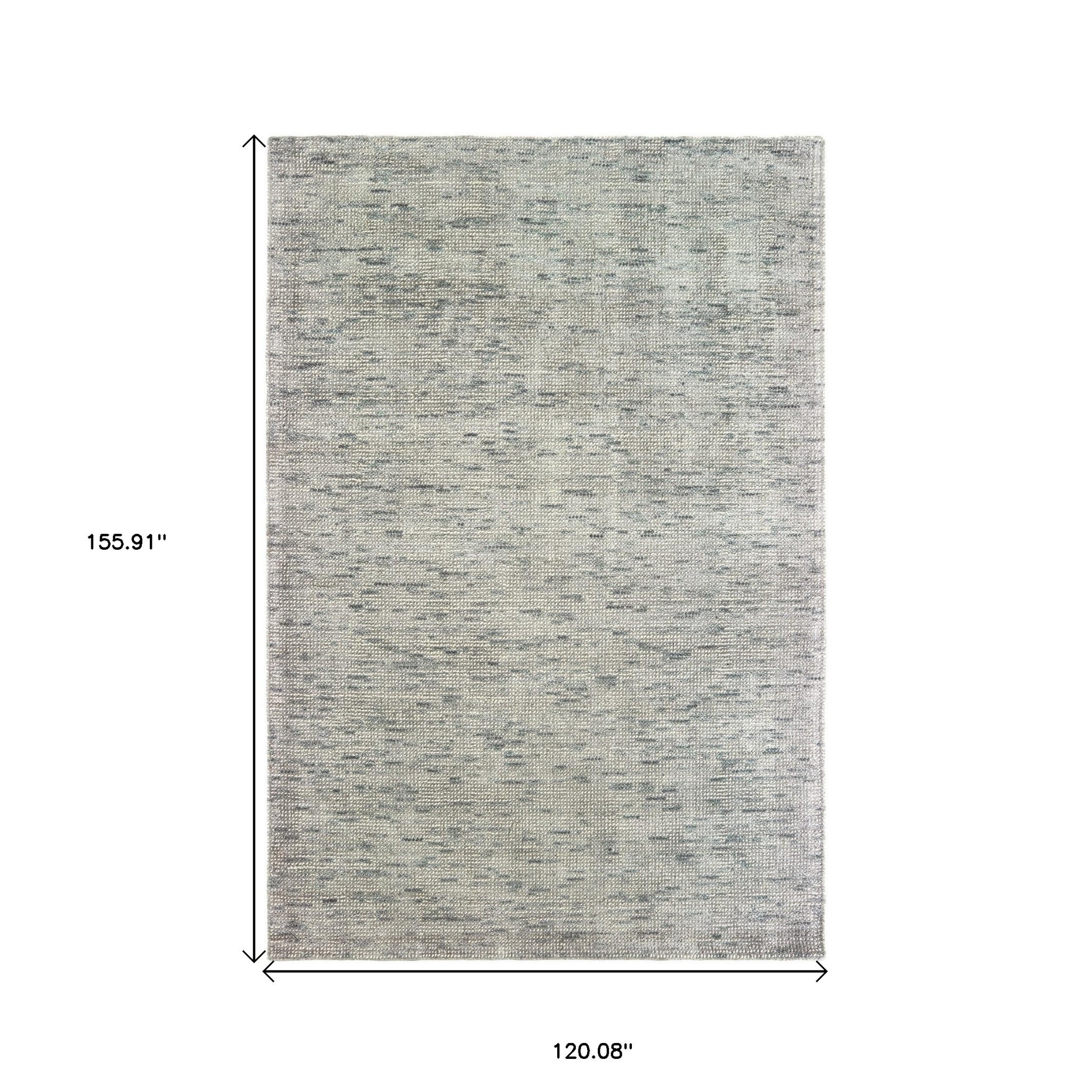 10' X 13' Stone And Gray Hand Tufted Area Rug - Home & Garden