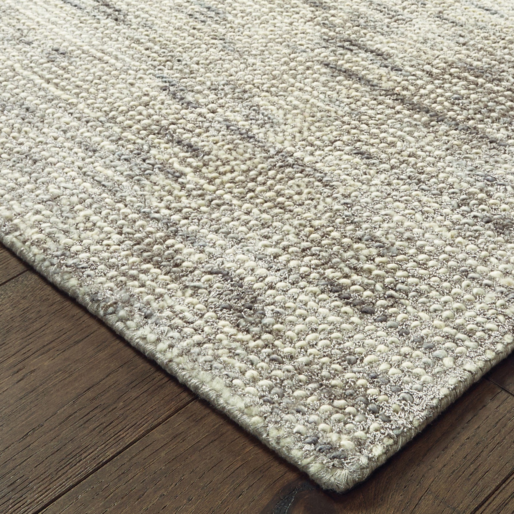 10' X 13' Stone And Gray Hand Tufted Area Rug - Home & Garden