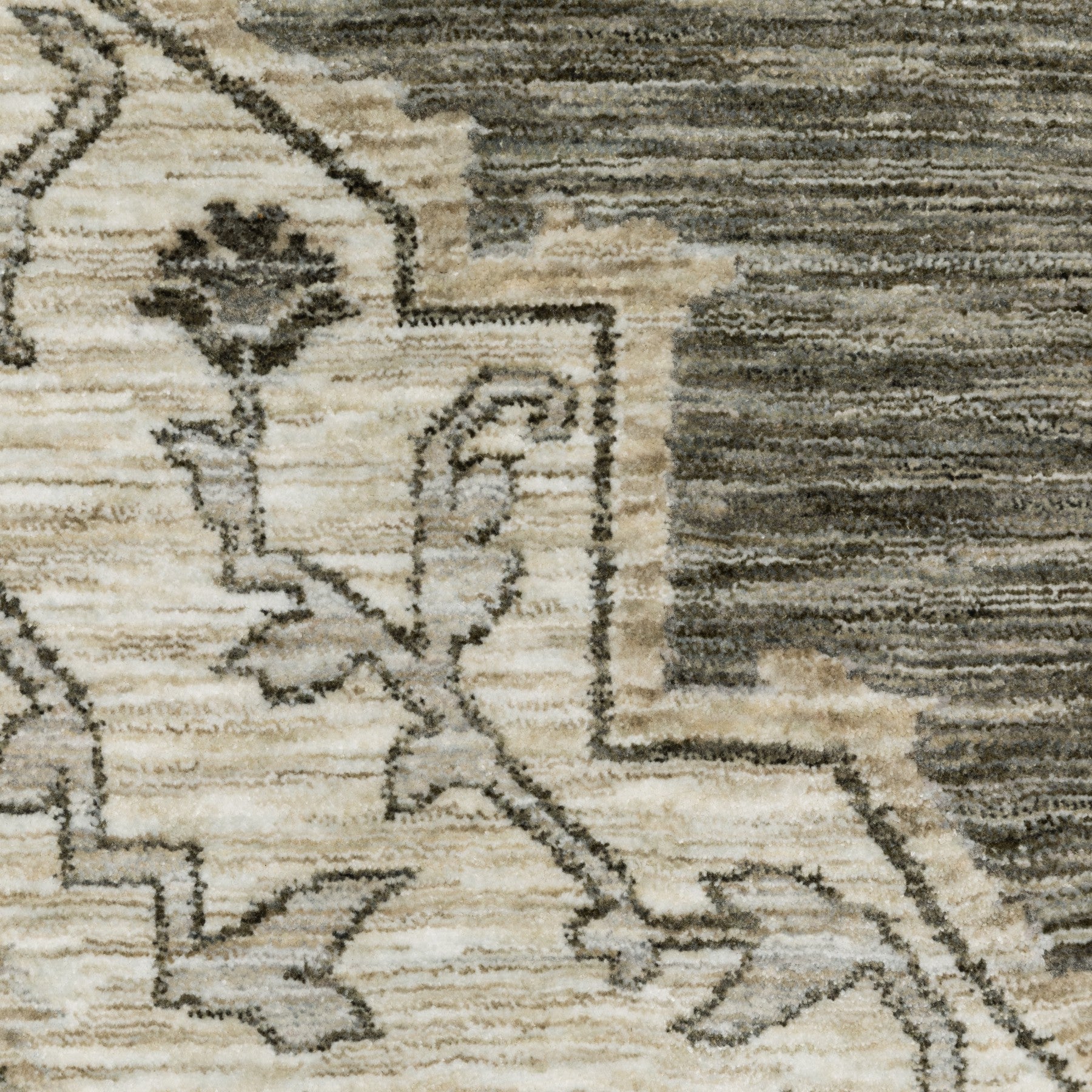 10' X 13' Gray And Beige Medallion Area Rug With Fringe - Home & Garden