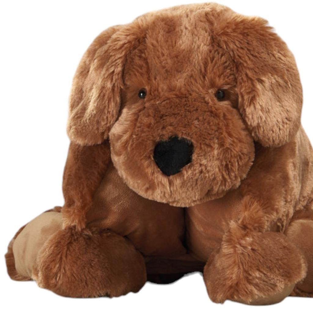 22" X 18" Brown Dog Throw Pillow - Home & Garden
