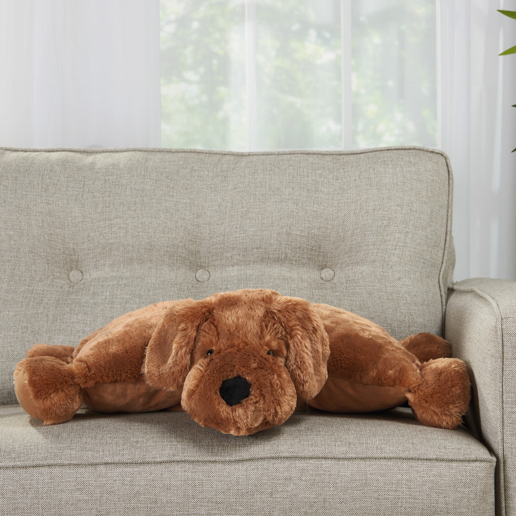 22" X 18" Brown Dog Throw Pillow - Home & Garden