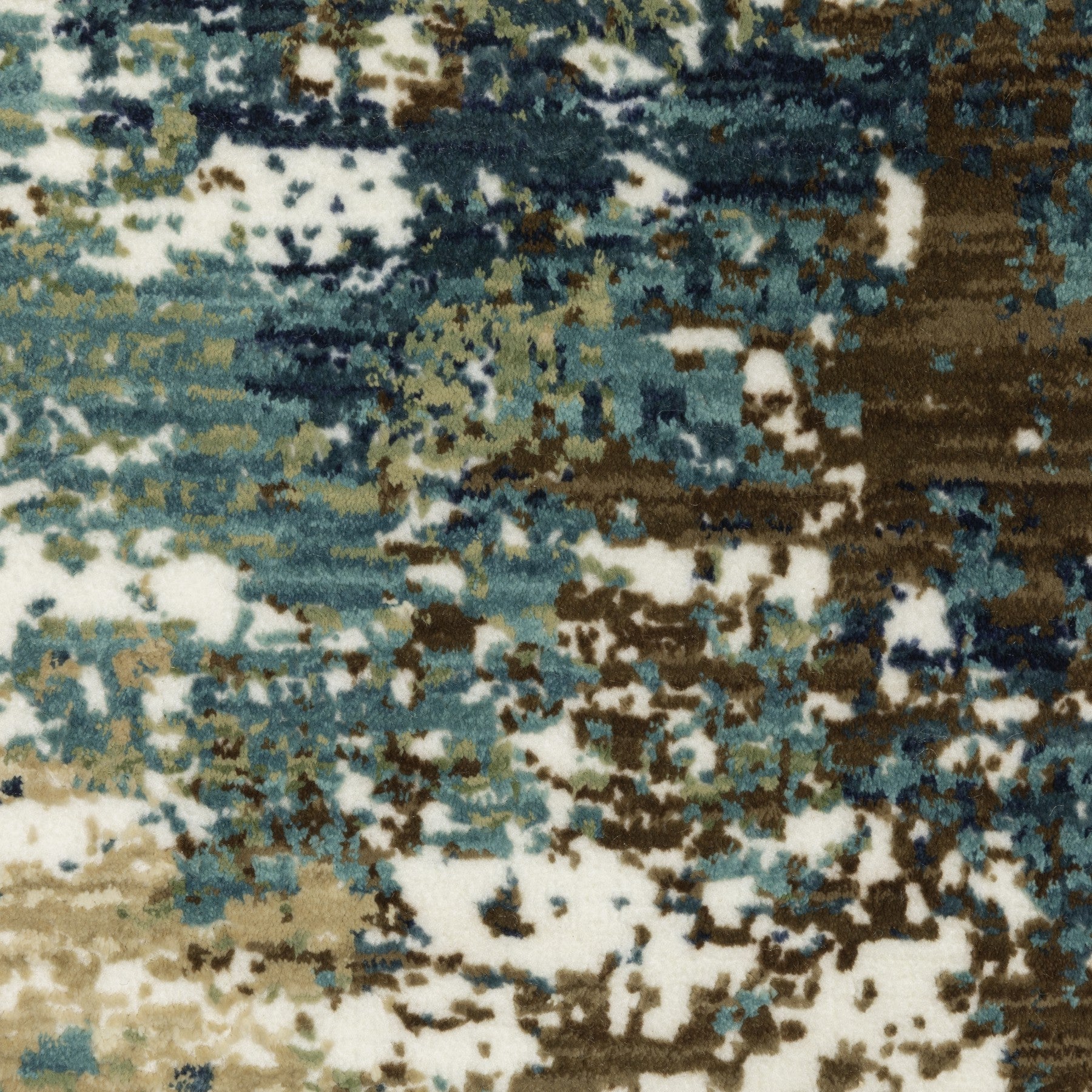 10' X 13' Blue And Green Abstract Area Rug - Home & Garden