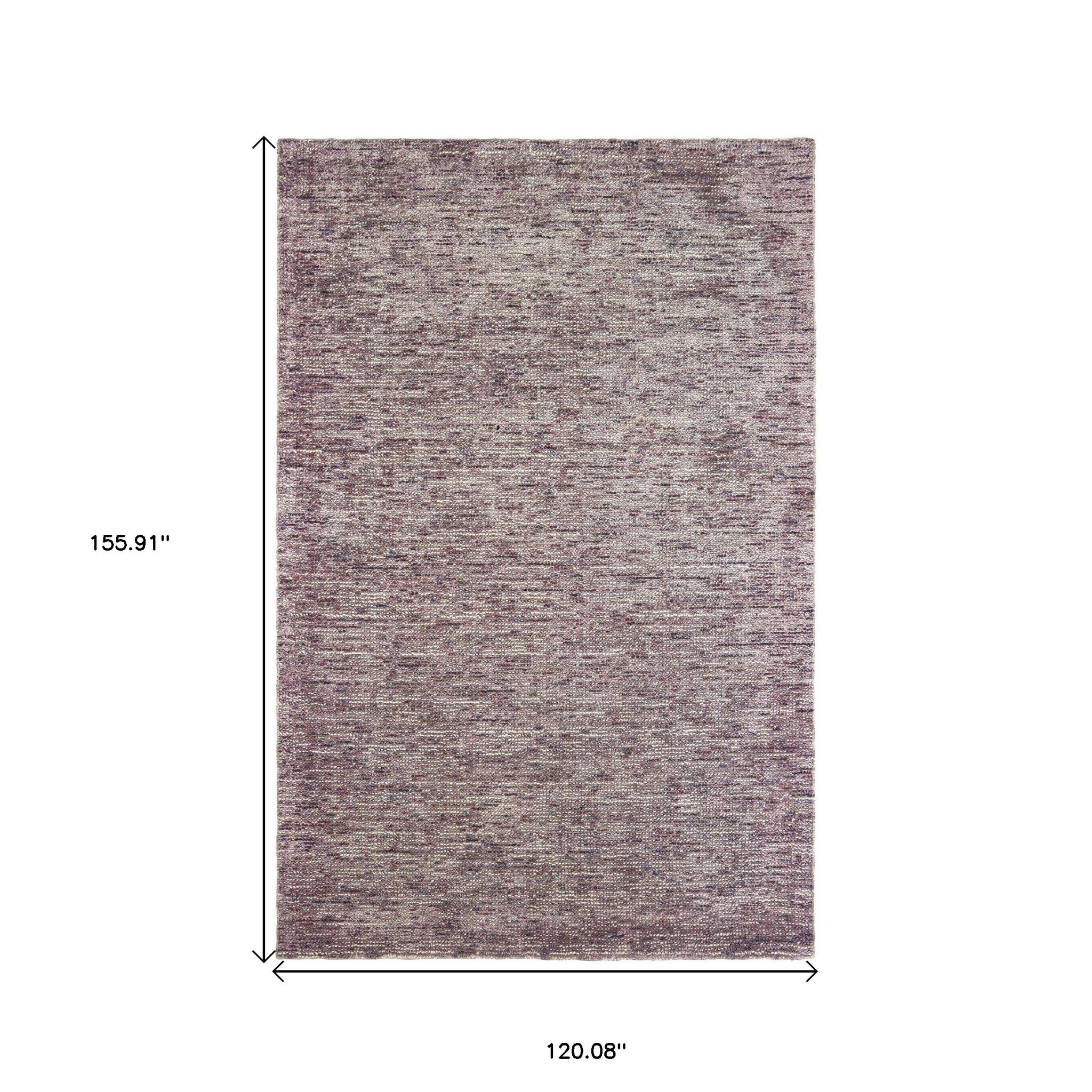 10' X 13' Purple And Pink Hand Tufted Area Rug - Home & Garden