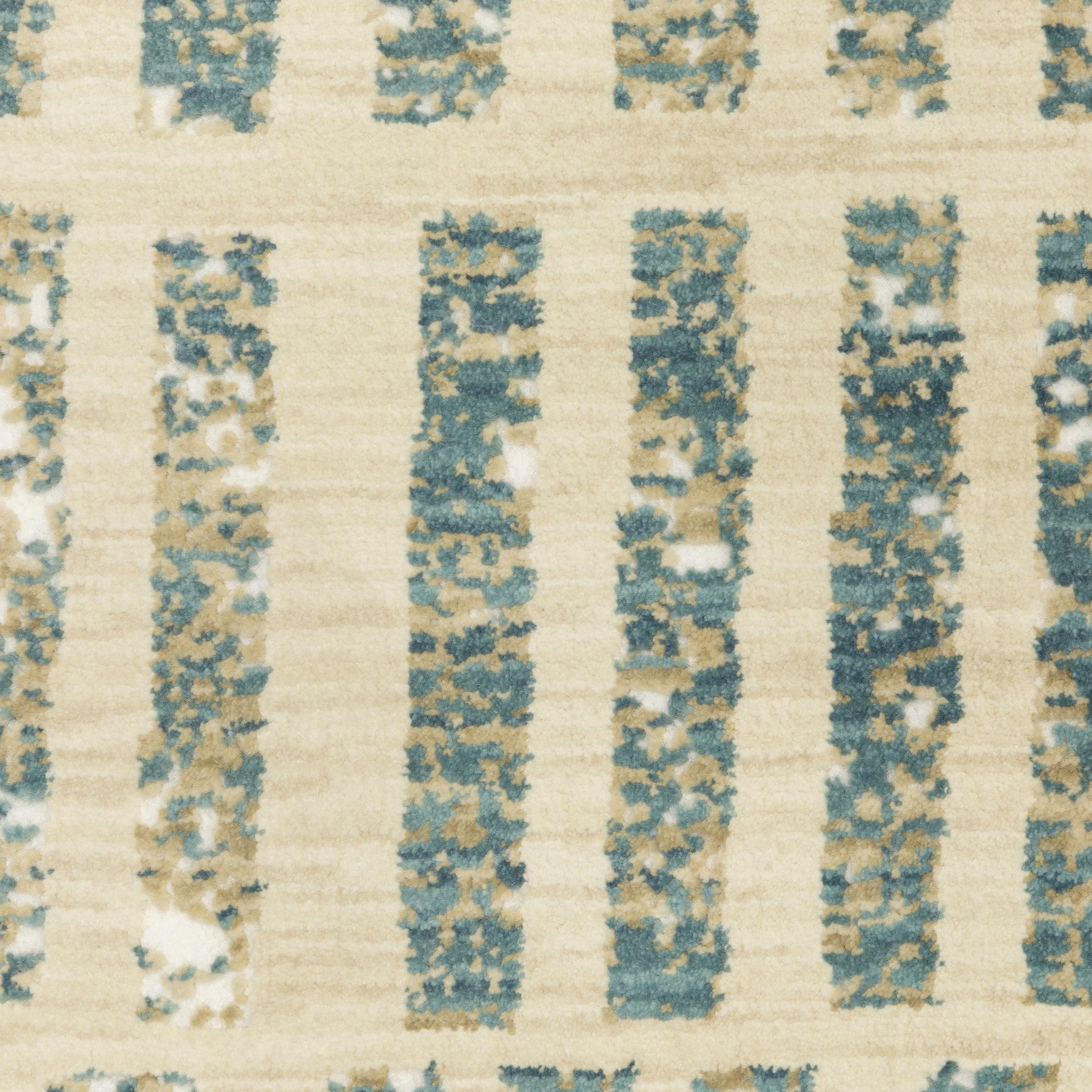 10' X 13' Beige And Blue Geometric Area Rug - Home & Garden