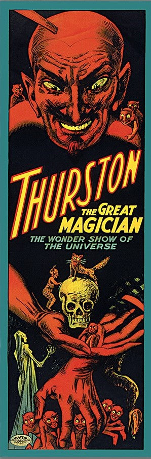 18" X 54" Thurston The Great Wonder Show Vintage Magic Poster Wall Art - Home & Garden