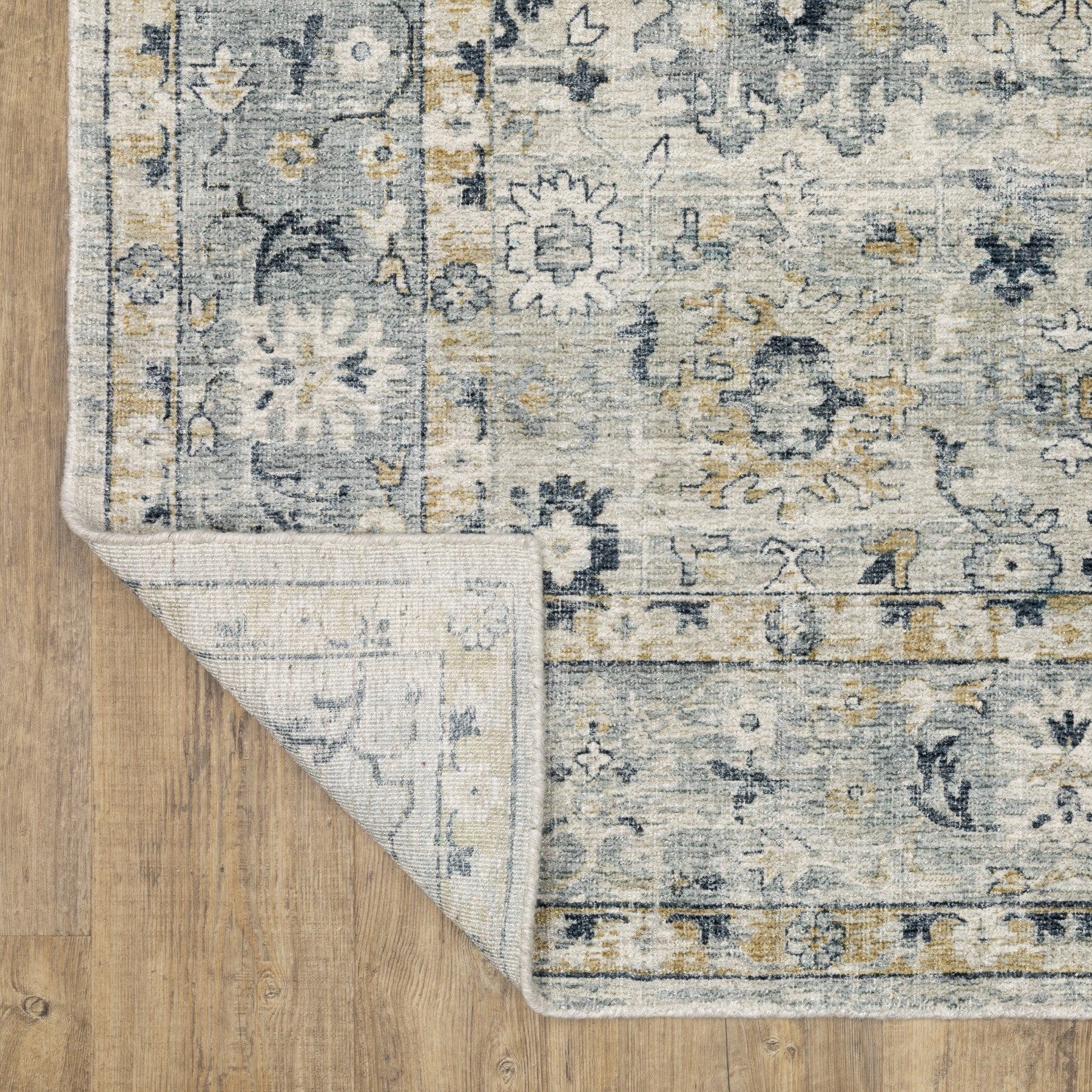 10' X 14' Gray And Blue Oriental Hand Tufted Area Rug - Home & Garden