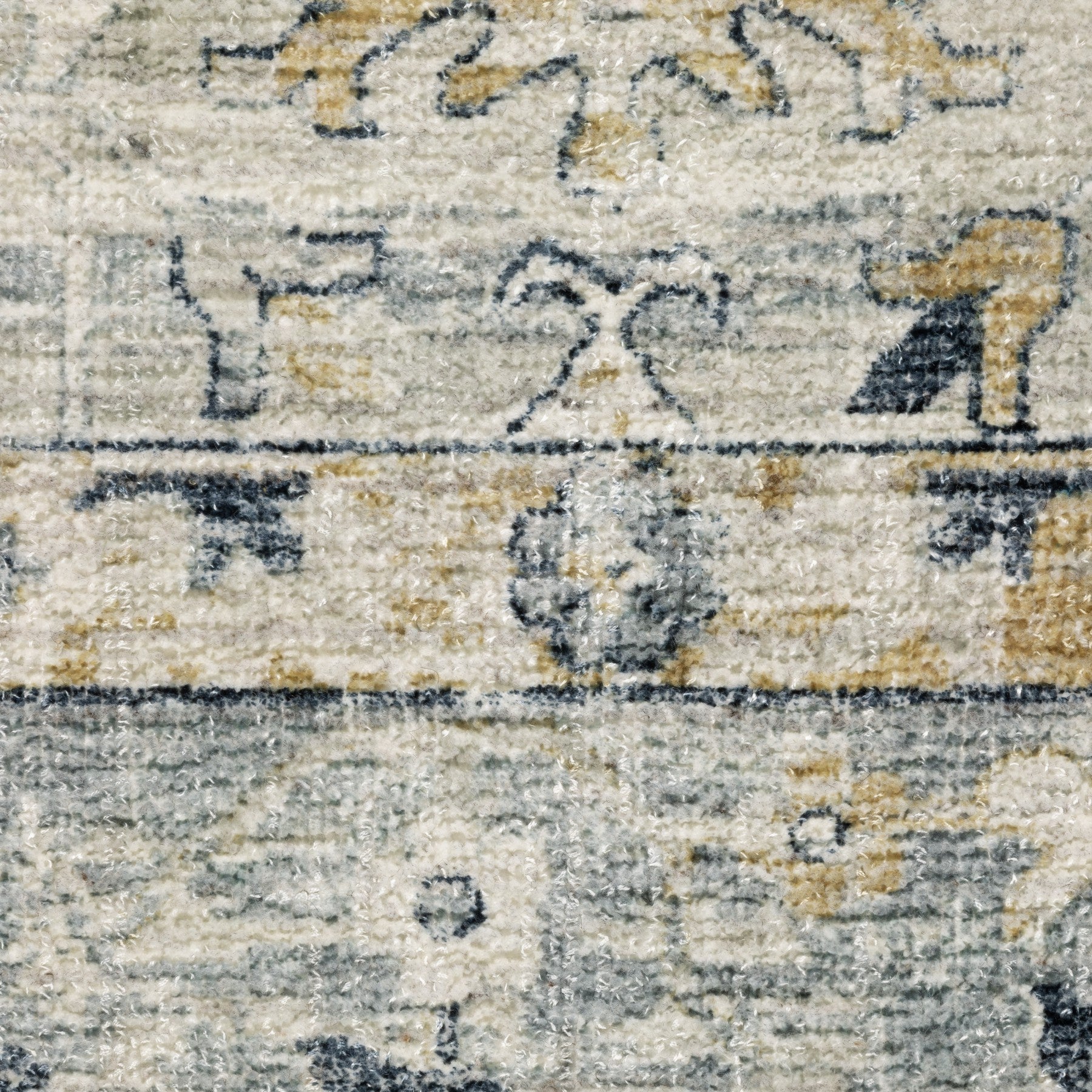 10' X 14' Gray And Blue Oriental Hand Tufted Area Rug - Home & Garden