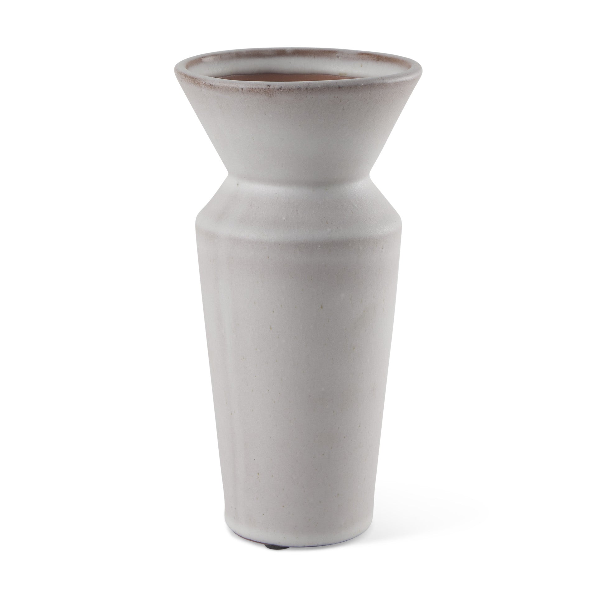 10" Cream Ceramic Table Vase - Home & Garden
