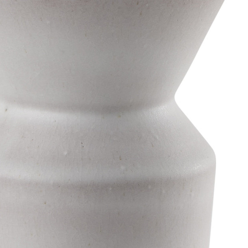 10" Cream Ceramic Table Vase - Home & Garden