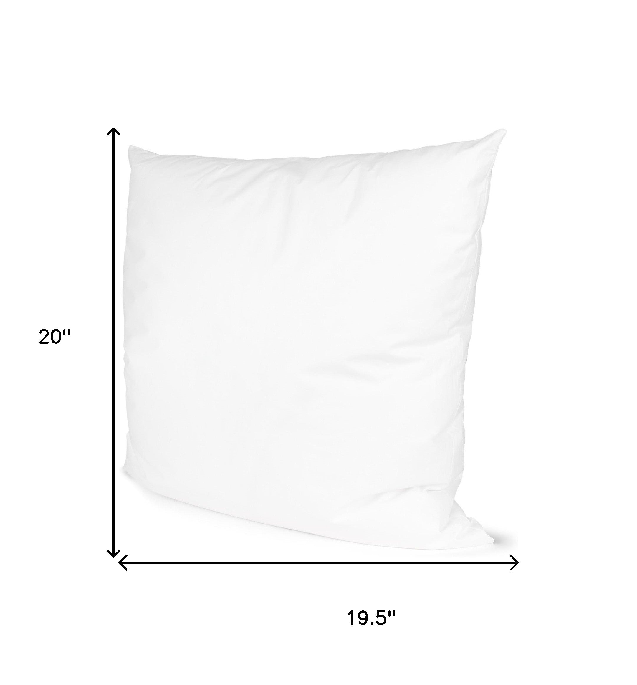 20" White Cotton Throw Pillow Insert - Home & Garden