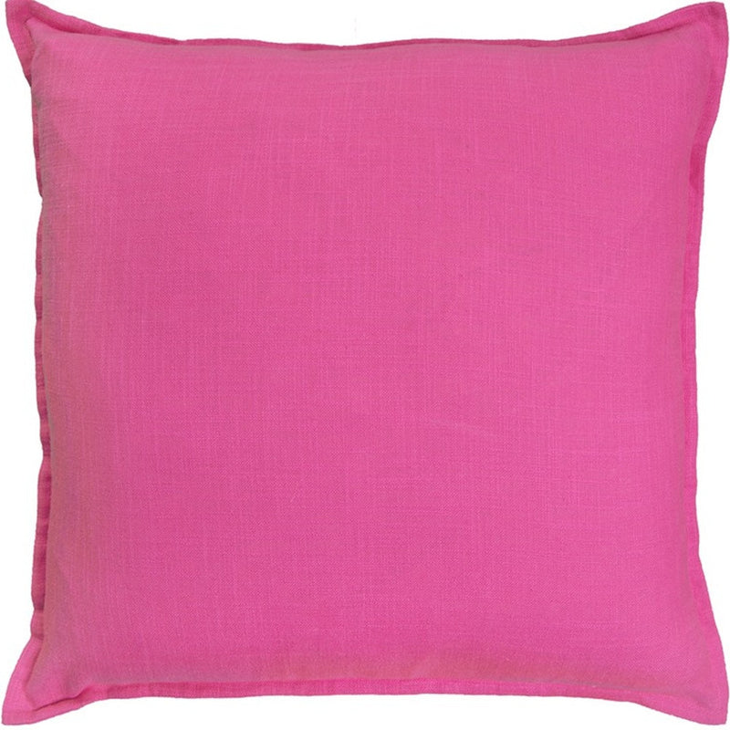 20" Hot Pink Cotton Throw Pillow - Home Decor